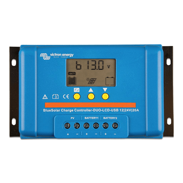 VICTRON [SCC010020060] BlueSolar PWM DUO-LCD&USB 12/24V-20A
