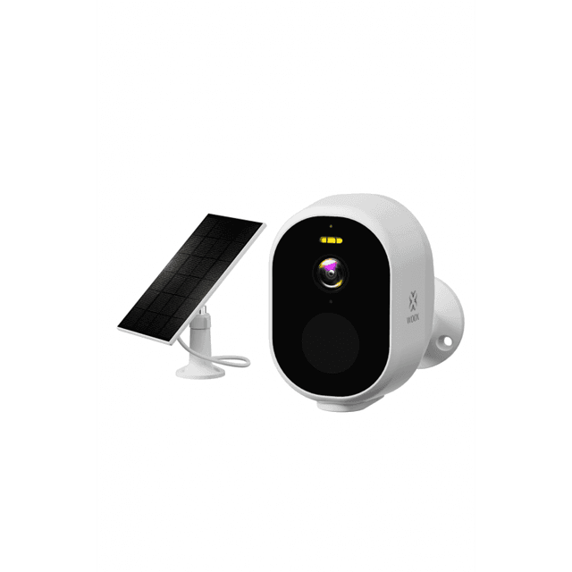 WOOX - Caméra extérieure WIFI Tuya + Panneau solaire (Blanc)